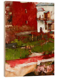 Cuadro de madera Town Buildings - Olga Boznanska