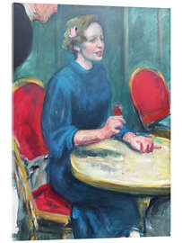 Quadro em acrílico At the café table - Greta Knutson-Tzara