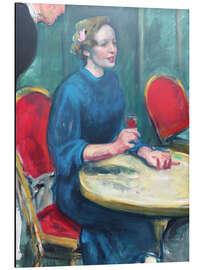 Alubild Am Cafétisch - Greta Knutson-Tzara