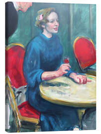 Canvas print At the café table - Greta Knutson-Tzara