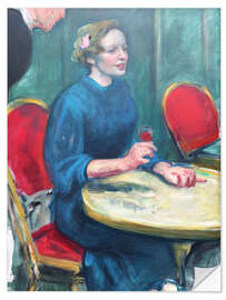 Sticker mural At the café table - Greta Knutson-Tzara