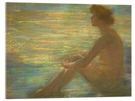Tableau en verre acrylique Nude against Sea - Alice Pike Barney