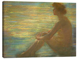 Leinwandbild Akt gegen Meer - Alice Pike Barney