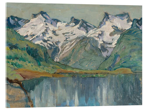 Acrylglasbild Bergsee, Nordnorwegen