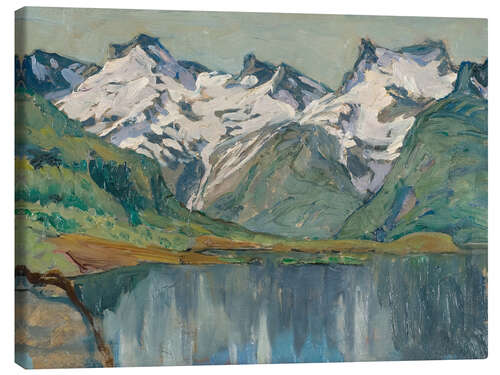 Leinwandbild Bergsee, Nordnorwegen