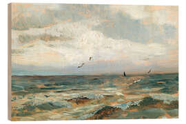 Holzbild Auf der Nordsee - Olga Wisinger-Florian