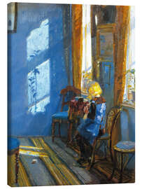Lienzo Sunlight in the Blue room - Anna Ancher