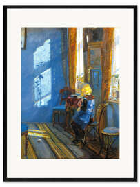 Impression artistique encadrée Sunlight in the Blue room - Anna Ancher