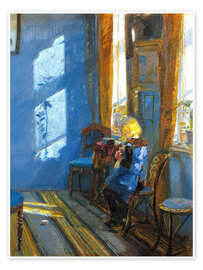 Tableau Sunlight in the Blue room - Anna Ancher