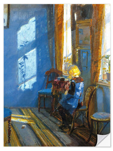 Sticker mural Sunlight in the Blue room