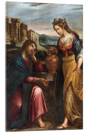Acrylic print Christ and the Samaritan woman - Lavinia Fontana