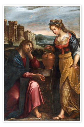 Poster Christ and the Samaritan woman