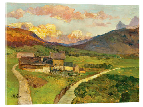 Acrylic print Evening in Sextenthal, Kreuzbergsattl