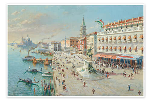 Plakat View of Santa Maria della Salute, Venice