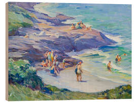 Holzbild Badende in Ogunquit, Main - Mabel May Woodward
