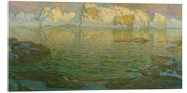 Acrylglasbild Stiller Abend - Szene von den Lofoten - Anna Katarina Boberg