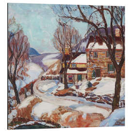 Alubild Lumberville Haus im Winter, 1935 - Fern Isabel Coppedge