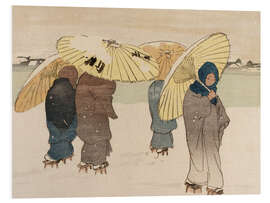 Hartschaumbild Ein verschneiter Tag