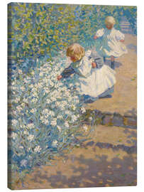 Tableau sur toile Picking Flowers - Helen Galloway McNicoll