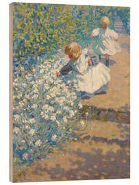 Cuadro de madera Picking Flowers - Helen Galloway McNicoll