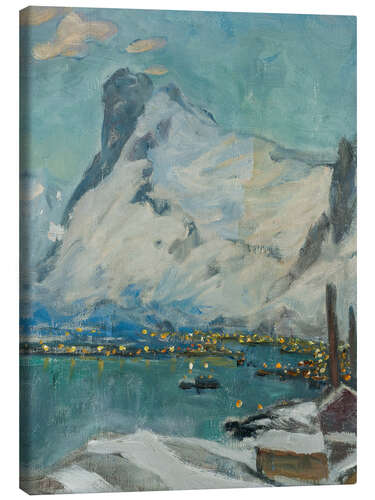 Canvas print Lofoten in the Evening Light  Study, 1915