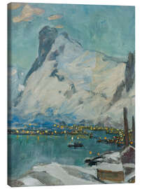 Canvas print Lofoten in the Evening Light  Study, 1915 - Anna Katarina Boberg
