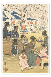 Wandbild Blütezeit in Tokio, 1914 - Helen Hyde