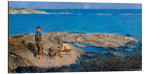 Aluminium print Boys on a Skerry, 1898