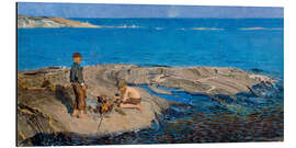 Aluminium print Boys on a Skerry, 1898 - Venny Soldan-Brofeldt