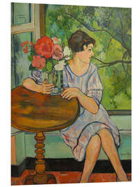 Stampa su PVC Young Girl in Front of a Window, 1930