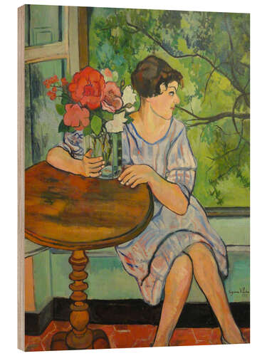 Puutaulu Young Girl in Front of a Window, 1930