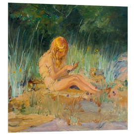 Hartschaumbild Antti am Strand