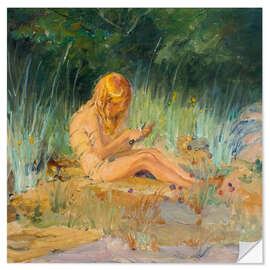 Wandsticker Antti am Strand