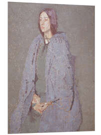 Hartschaumbild Frau mit Umhang