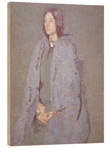Cuadro de madera Woman with Cloak
