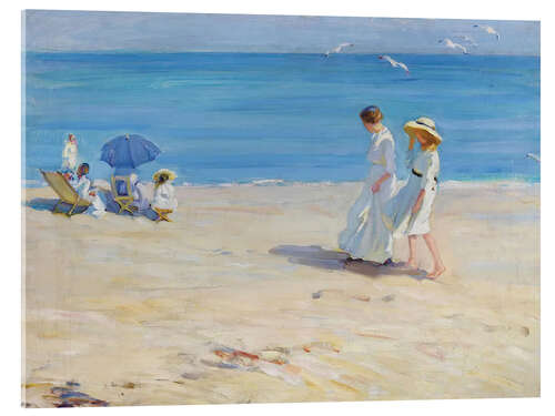 Akrylbilde Blue sea on the beach of Saint Malo
