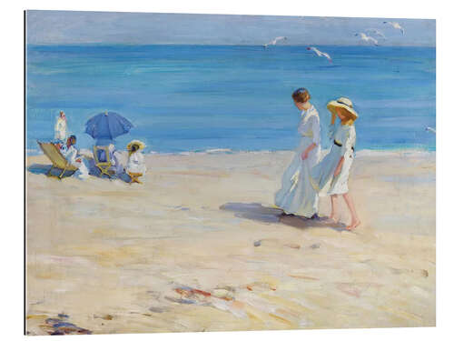 Gallery print Blue sea on the beach of Saint Malo
