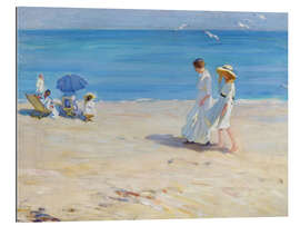 Gallery print Blue sea on the beach of Saint Malo - Helen Galloway McNicoll