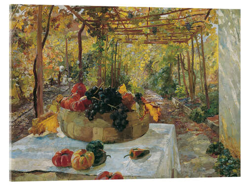 Tableau en verre acrylique In the pergola