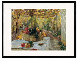 Impresión de arte enmarcada In the pergola - Marie Egner