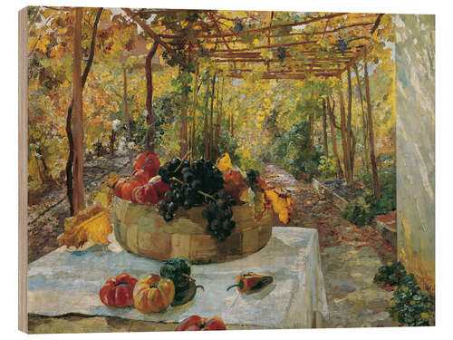 Quadro de madeira In the pergola