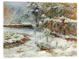 Quadro em acrílico October snow, Hartenstein Castle - Olga Wisinger-Florian