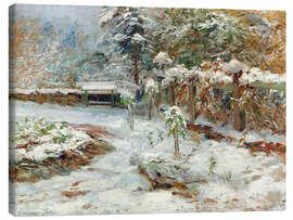 Leinwandbild Oktoberschnee, Schloss Hartenstein - Olga Wisinger-Florian