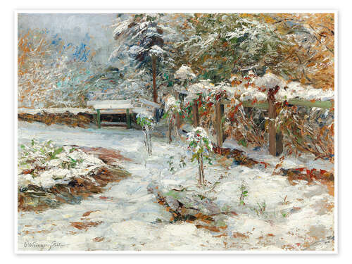 Poster October snow, Hartenstein Castle