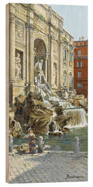 Cuadro de madera The Trevi Fountain in Rome - Antonietta Brandeis