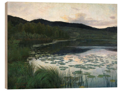 Wood print Summer Night