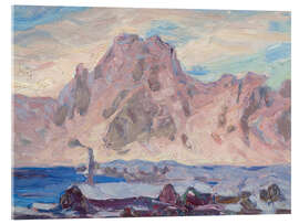 Quadro em acrílico Lofoten in Violet Study, 1934 - Anna Katarina Boberg