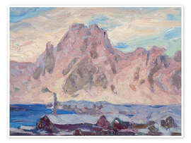 Wandbild Lofoten in Violett Studie, 1934 - Anna Katarina Boberg