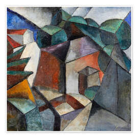 Reprodução Untitled, 1915 - Lyubov Sergeevna Popova