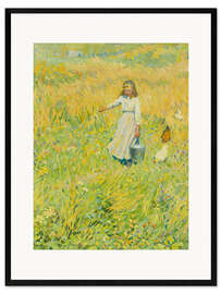 Gerahmter Kunstdruck Die kleine Arbeiterin